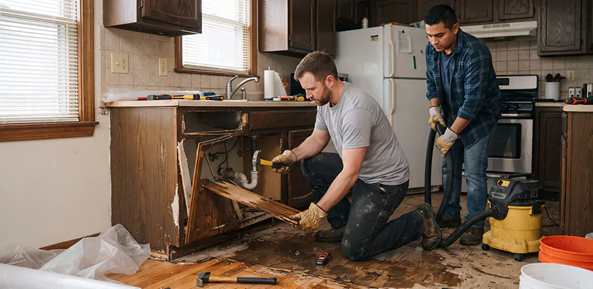 Repairing Water Damaged MDF Cabinets in Indio