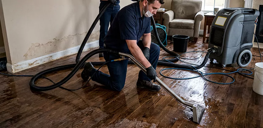 Hardwood Floor Water Extraction in Indio